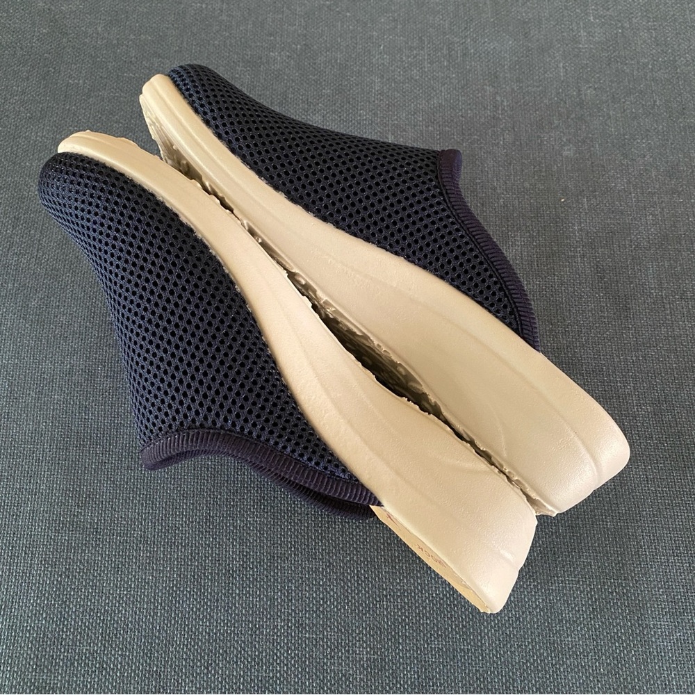 Fly Flot Clog Slip-on Mule Navy Mesh Comfort Anti-shock Anatomic Size US 7.5 - Picture 7 of 11